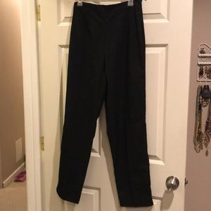 Black high waisted straight legs